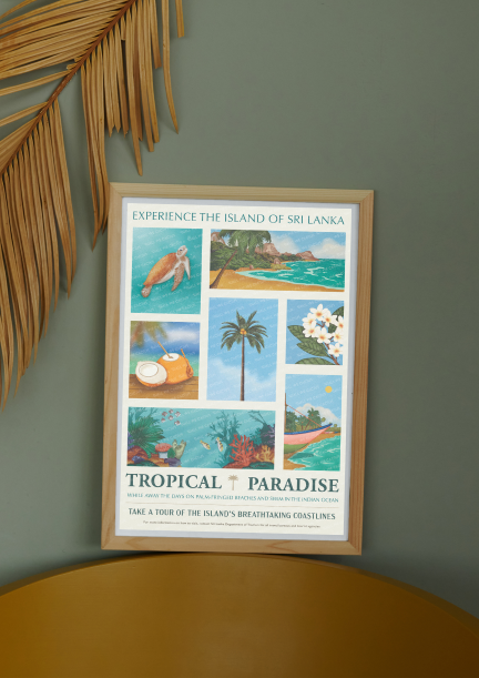 Beaches Sri Lankan Posters Postcards