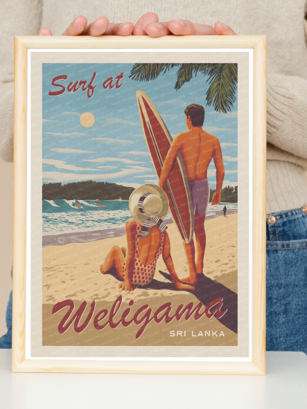 Surf Sri Lankan Posters Postcards