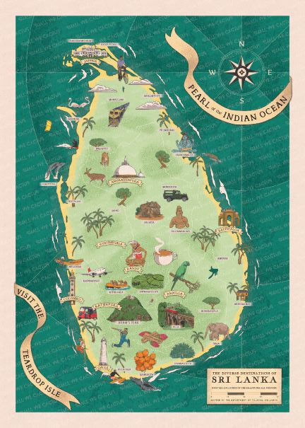Sri Lanka Posters Postcards