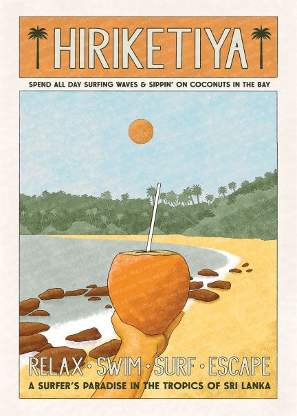 Sri Lanka Poster Postcard