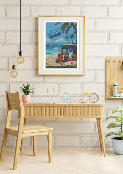 Sri Lankan Surf Posters Postcards