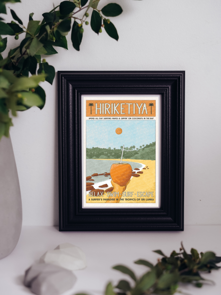 HiriketiyaSriLankanPosterPostcard